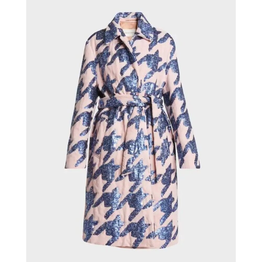 DRIES VAN NOTENBelted sequin-embellished cotton-blend terry coat Size IT 38/ US - Picture 3 of 15